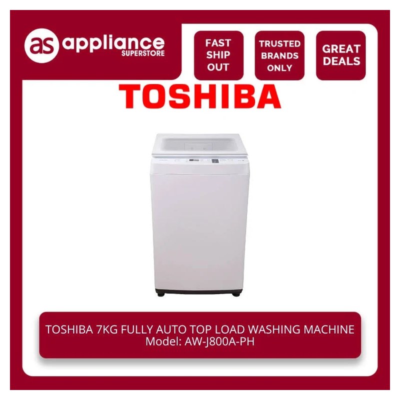 Toshiba AWJ800AUPB Fully Automatic Top Load Washer, 7 kg