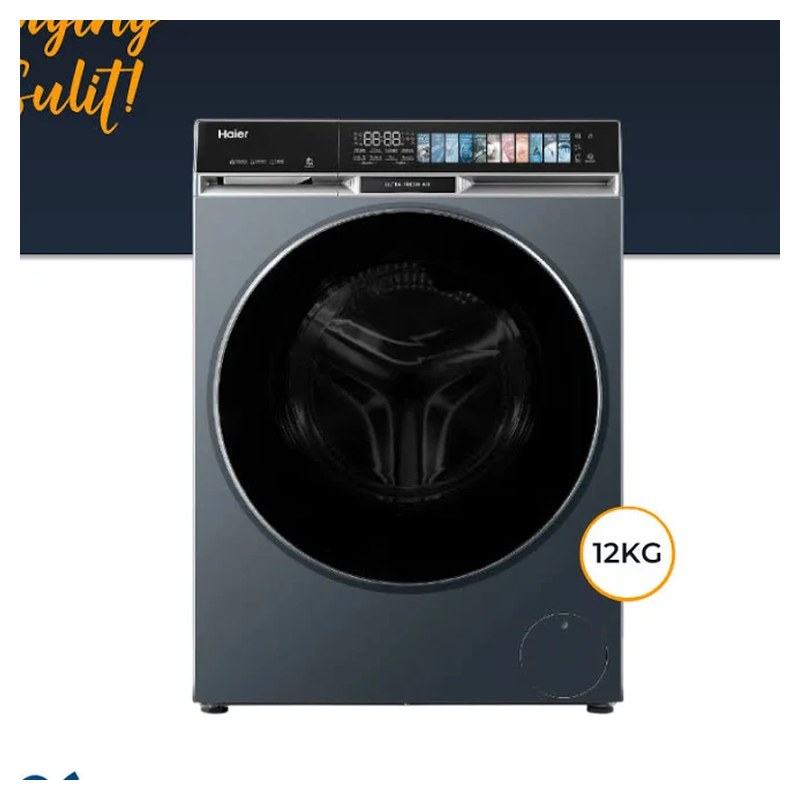 Haier HW120-BPD14367S8U1 12 kg AI Front Load Inverter Washer
