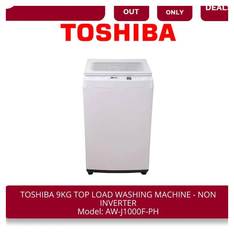 Toshiba AW-J1000F-PH Top-Load Washing Machine, 9 kg
