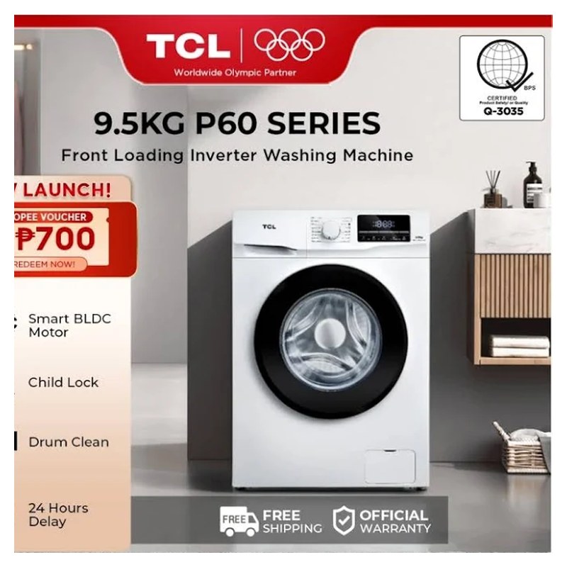 TCL TWF60-P60 6 kg Front-Load Inverter Washing Machine